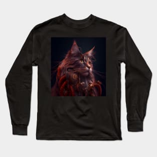 Steampunk cat Long Sleeve T-Shirt